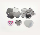 52x57mm Heart Pin Button