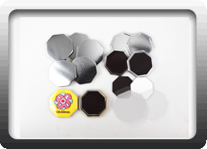 Octagonal Rubber Magnet Button