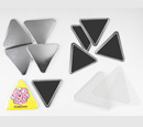 Triangle Rubber Magnet Button