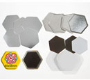Hexagon Rubber Magnet Button